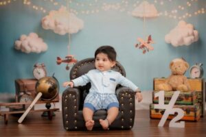 Baby Birthday Photo Shoot at Home